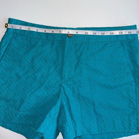 Banana Republic Women’s Shorts Size 4 Hampton Fit Chino Turquoise 100% Cotton - Picture 5 of 7